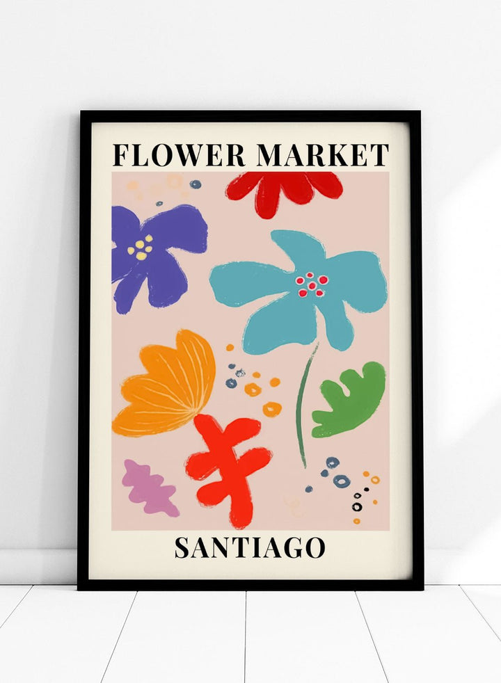 Flower Market Santiago Art Print_Sugar & Canvas