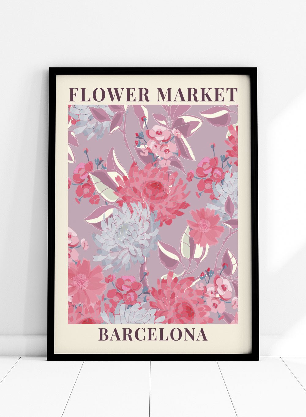 Flower Market Barcelona Art Print_Sugar & Canvas