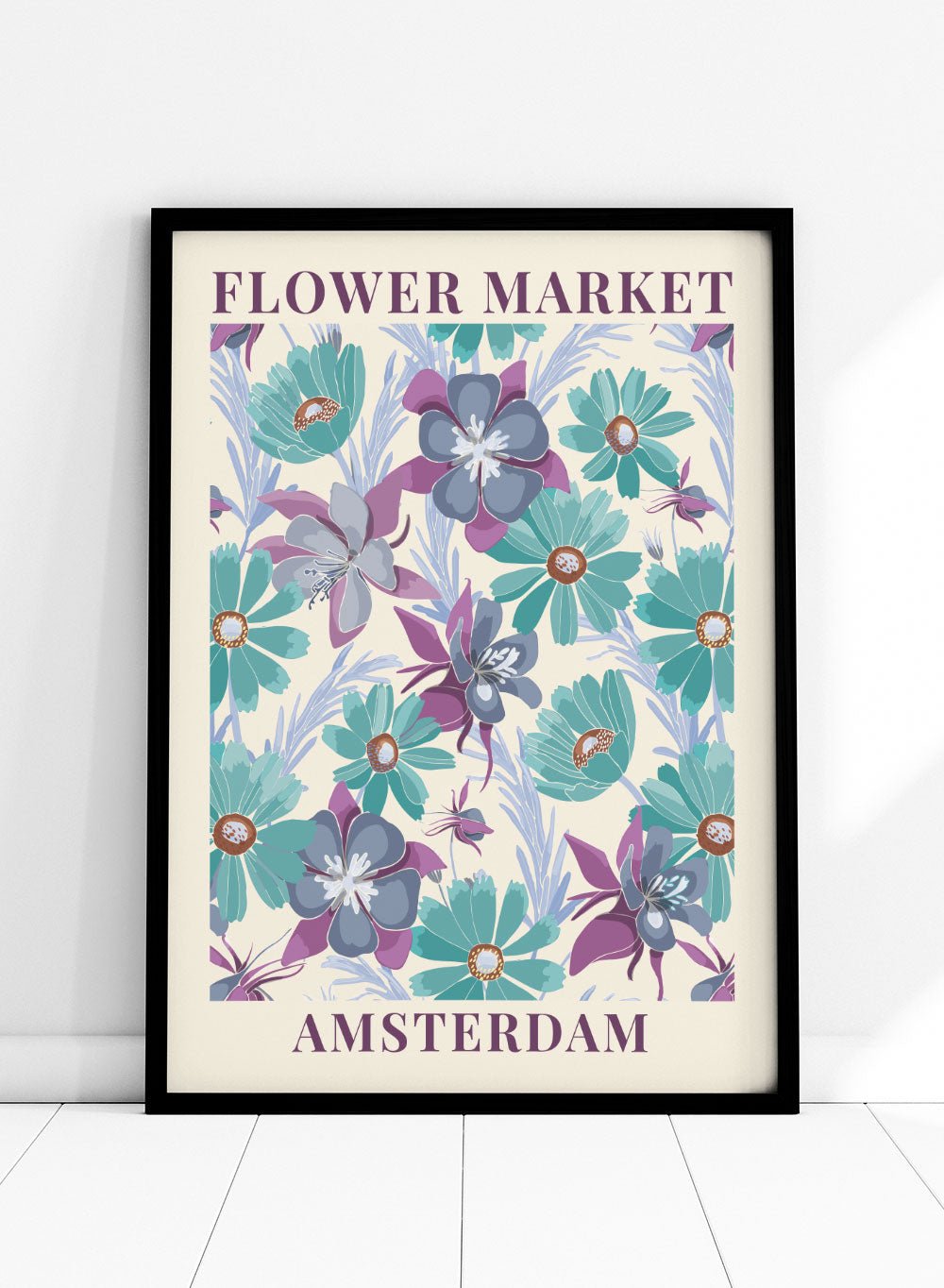 Flower Market Amsterdam Art Print_Sugar & Canvas
