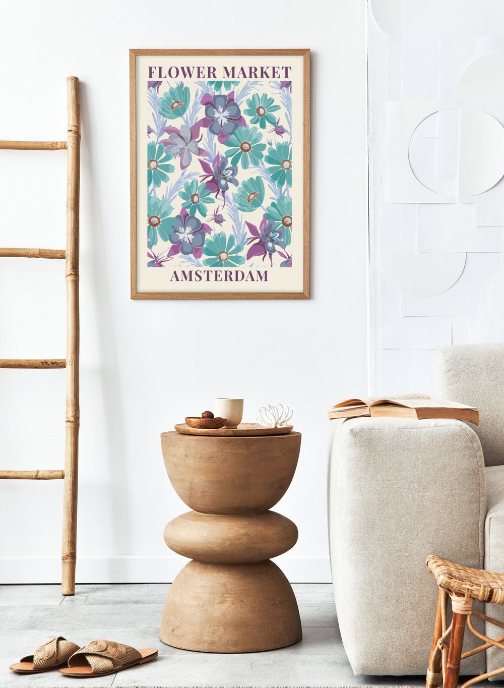 Flower Market Amsterdam Art Print_Sugar & Canvas