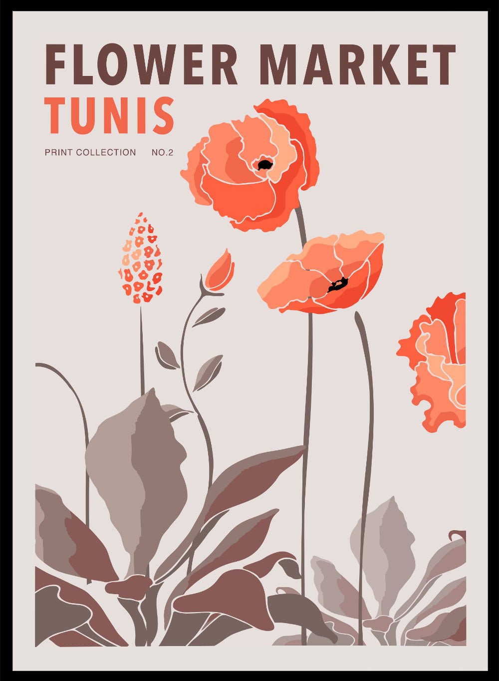 Flower Market Tunis Art Print_Sugar & Canvas