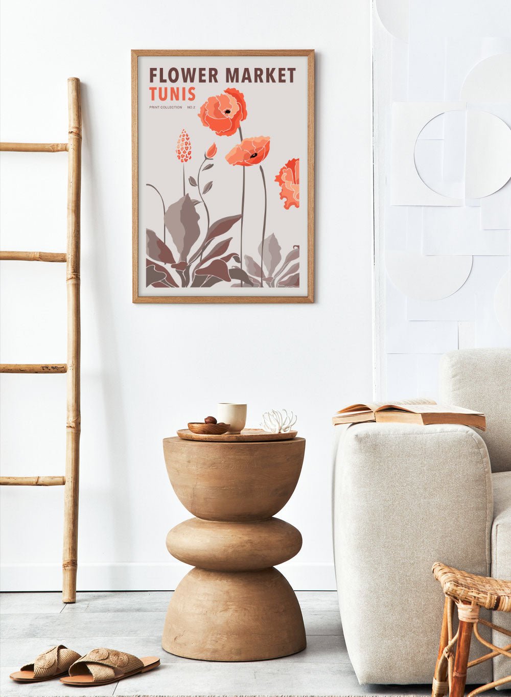 Flower Market Tunis Art Print_Sugar & Canvas