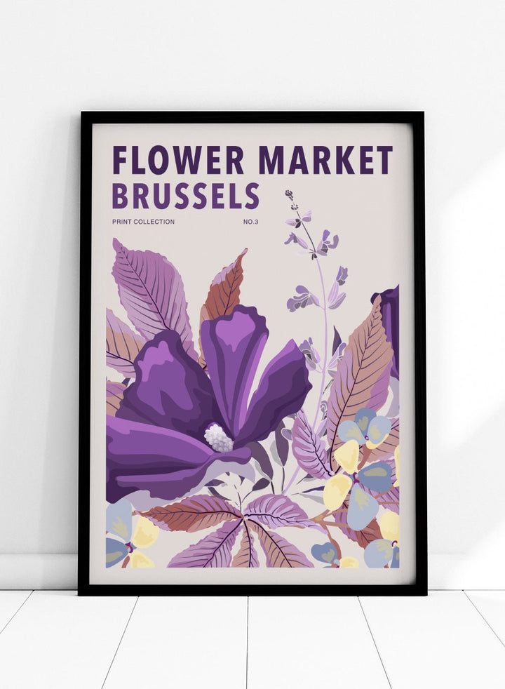 Flower Market Brussels Art Print_Sugar & Canvas