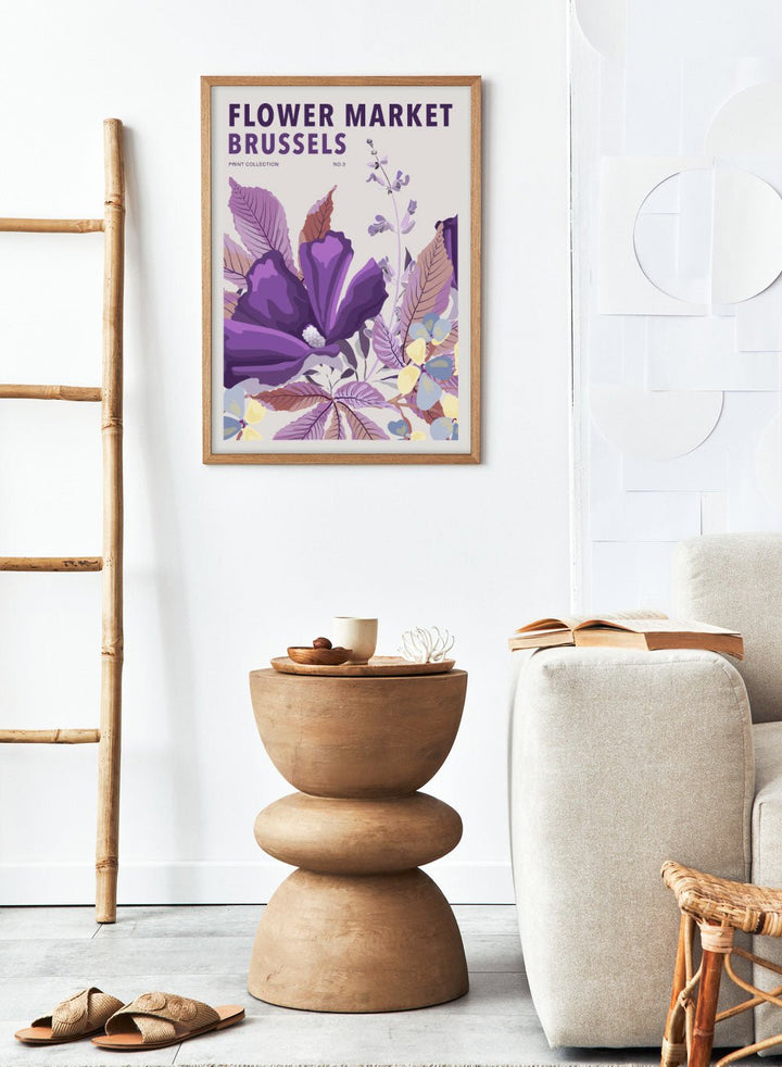 Flower Market Brussels Art Print_Sugar & Canvas