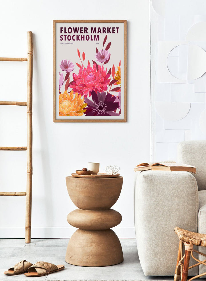 Flower Market Stockholm Art Print_Sugar & Canvas
