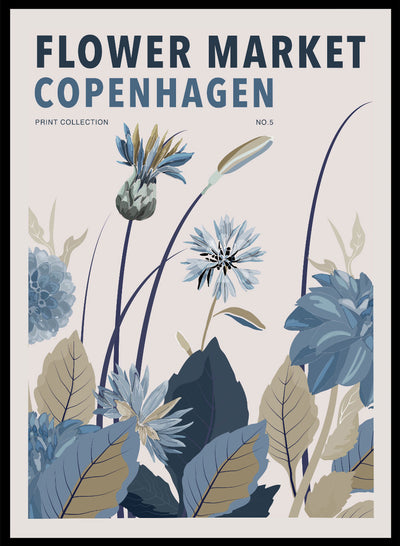 Sugar & Canvas 8x10 inches/20x25cm Flower Market Copenhagen Art Print