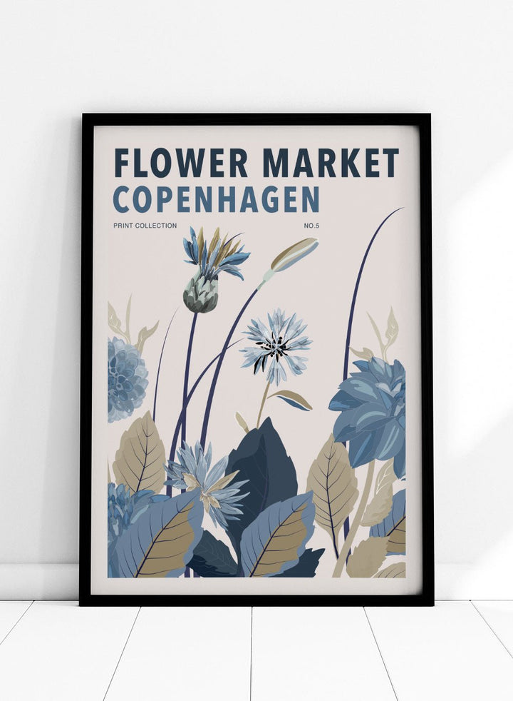 Flower Market Copenhagen Art Print_Sugar & Canvas