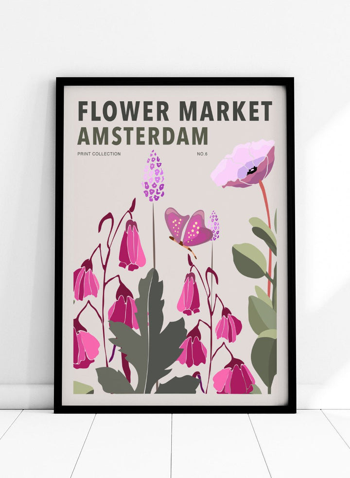 Flower Market Amsterdam Art Print_Sugar & Canvas