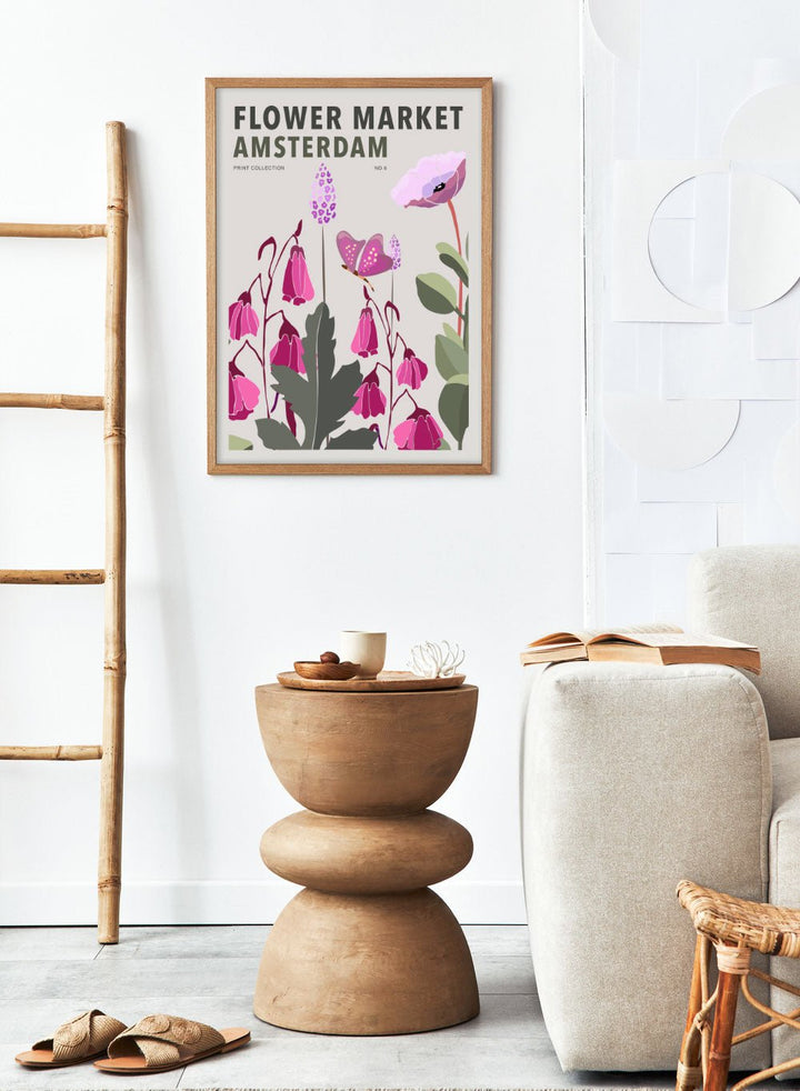 Flower Market Amsterdam Art Print_Sugar & Canvas