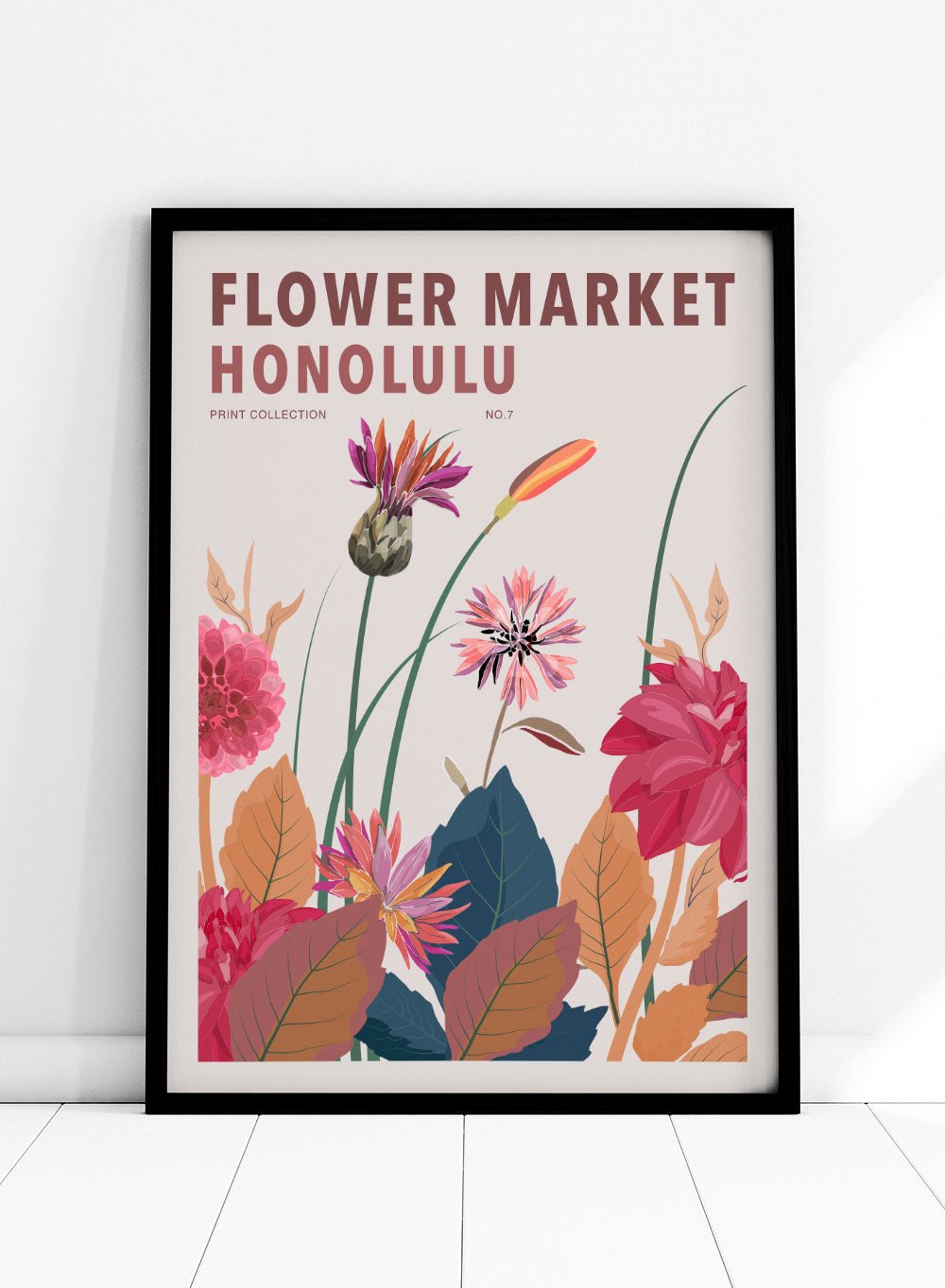 Flower Market Honolulu Art Print_Sugar & Canvas