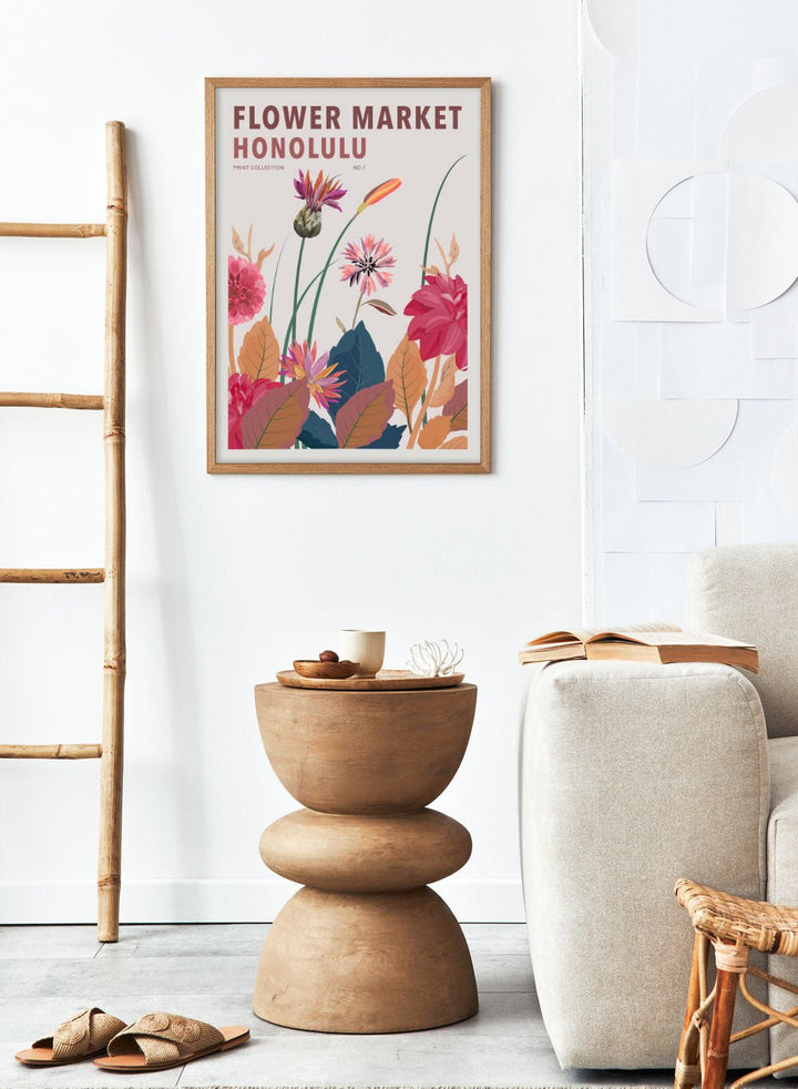 Flower Market Honolulu Art Print_Sugar & Canvas