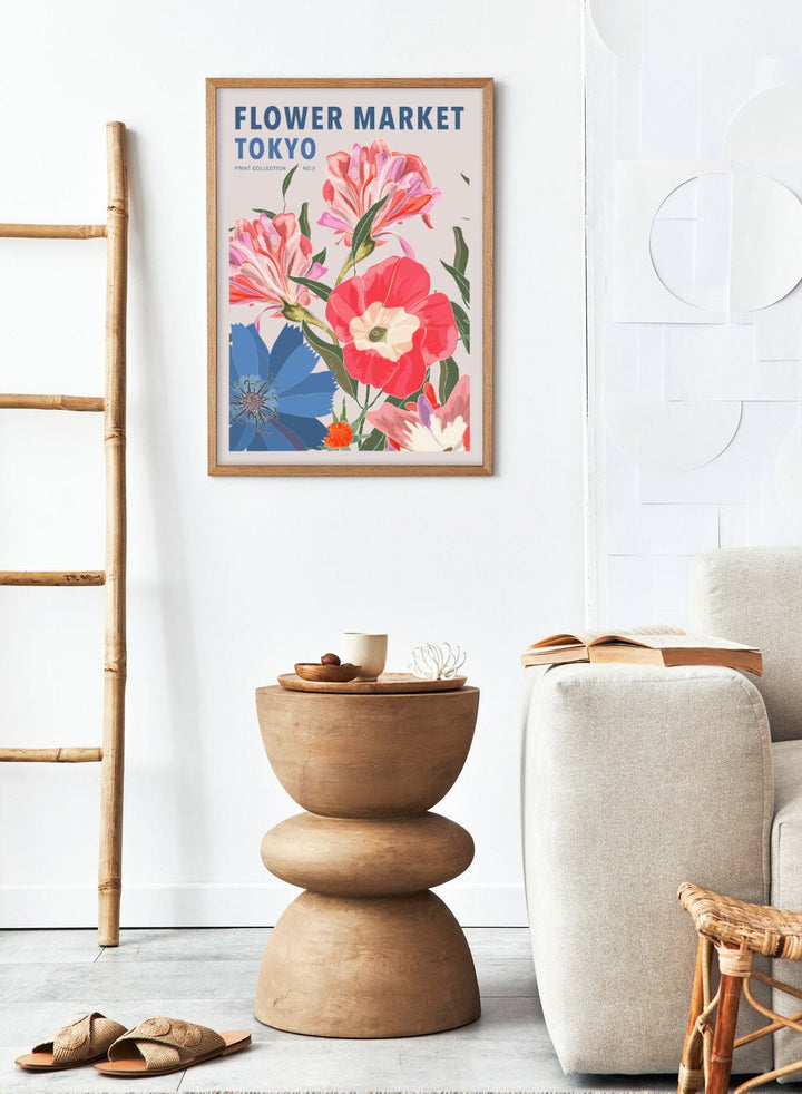 Flower Market Tokyo Art Print_Sugar & Canvas