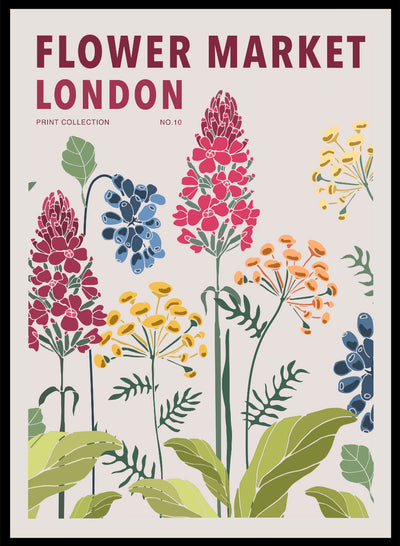 Sugar & Canvas 8x10 inches/20x25cm Flower Market London Art Print