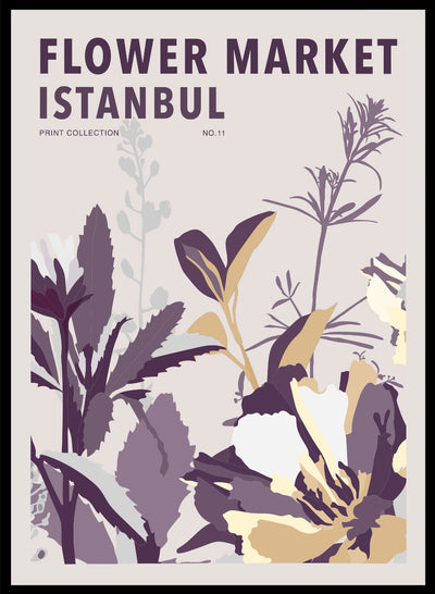Sugar & Canvas 8x10 inches/20x25cm Flower Market Istanbul Art Print