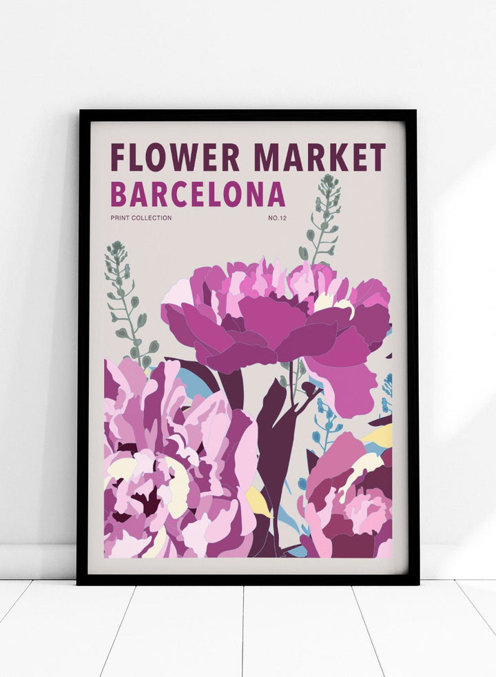 Flower Market Barcelona Art Print_Sugar & Canvas