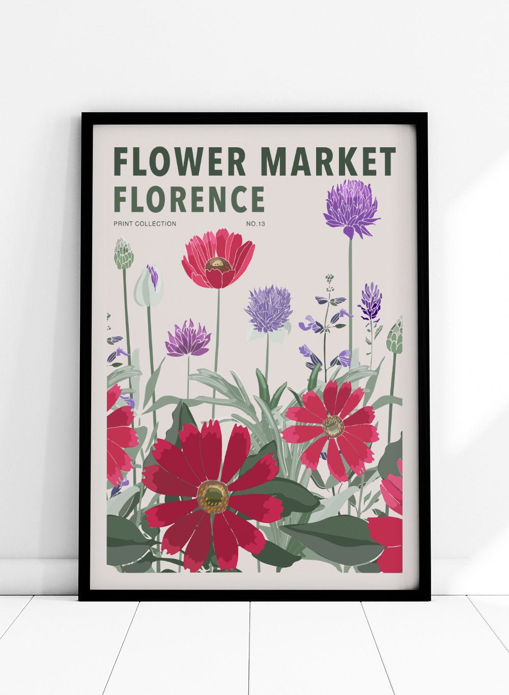 Flower Market Florence Art Print_Sugar & Canvas