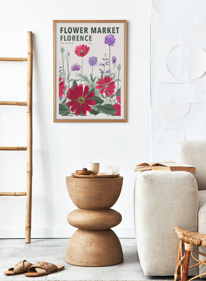 Flower Market Florence Art Print_Sugar & Canvas