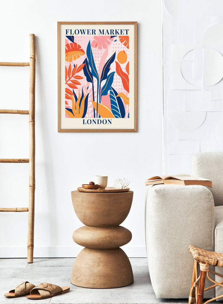 Flower Market London Art Print_Sugar & Canvas