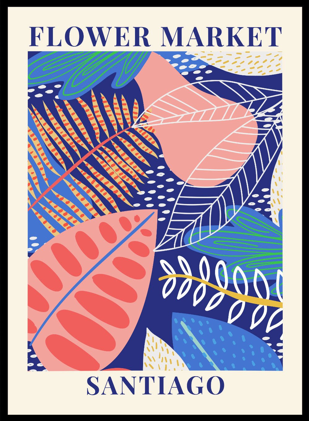 Flower Market Santiago Art Print_Sugar & Canvas