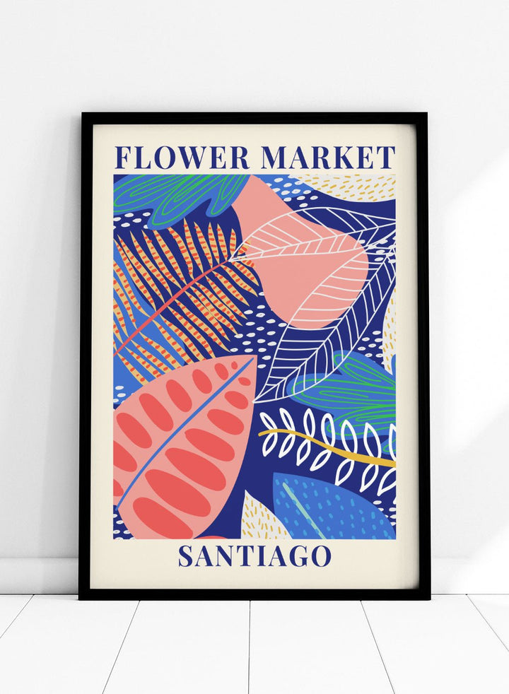 Flower Market Santiago Art Print_Sugar & Canvas