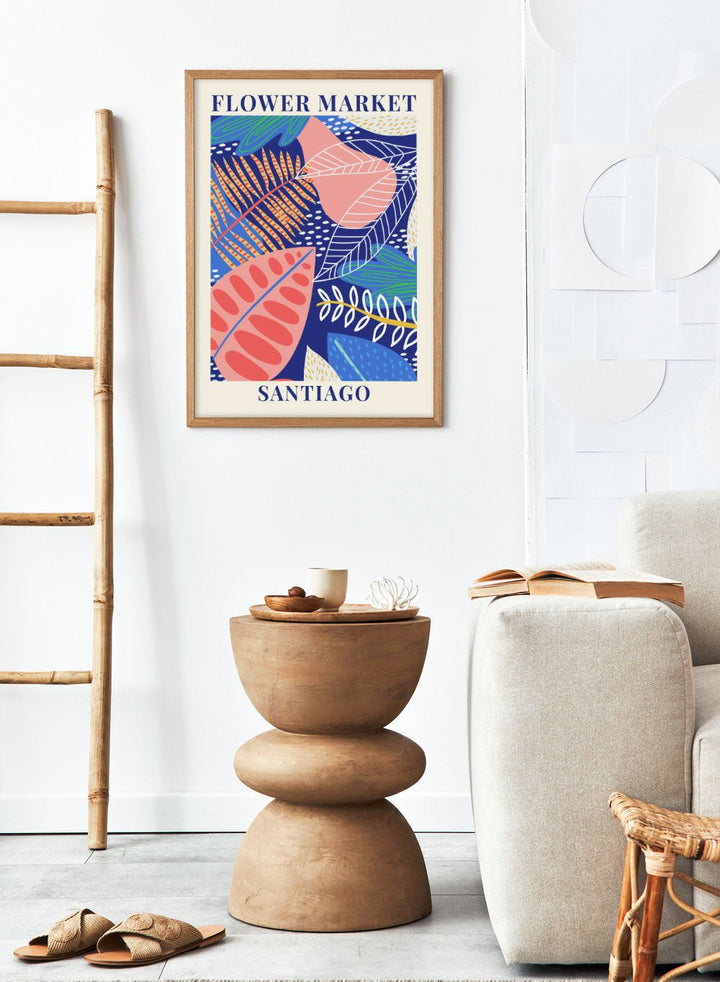 Flower Market Santiago Art Print_Sugar & Canvas