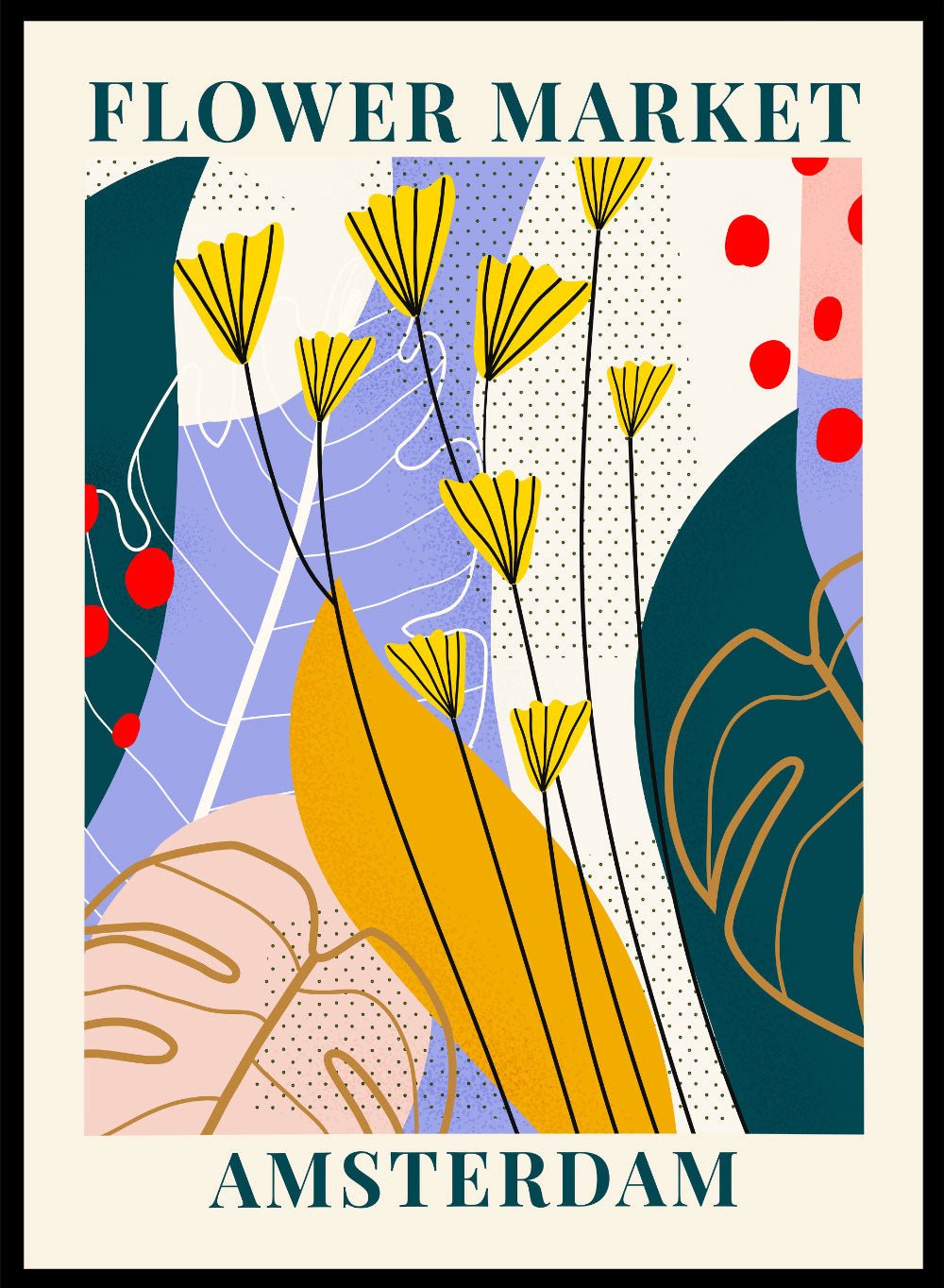 Flower Market Amsterdam Art Print_Sugar & Canvas