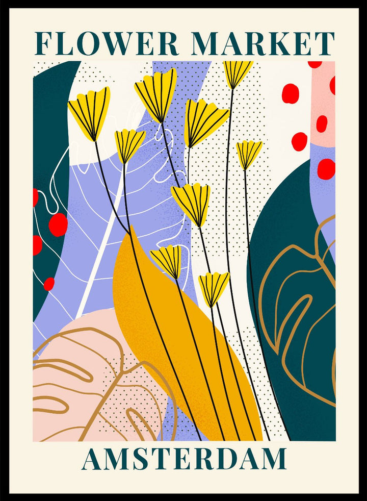 Flower Market Amsterdam Art Print_Sugar & Canvas