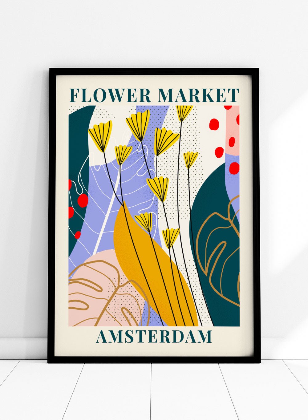 Flower Market Amsterdam Art Print_Sugar & Canvas
