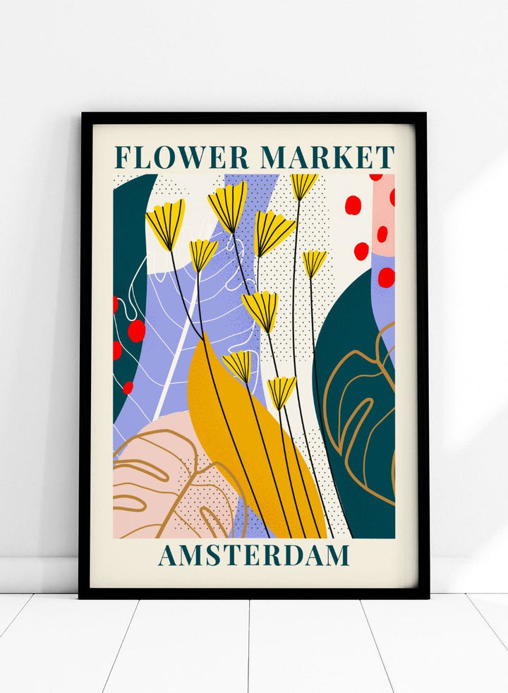 Flower Market Amsterdam Art Print_Sugar & Canvas