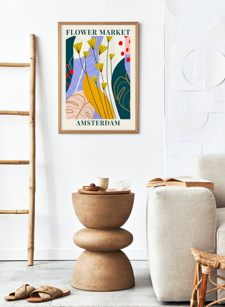 Flower Market Amsterdam Art Print_Sugar & Canvas