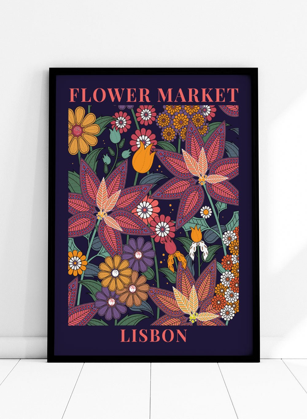 Flower Market Lisbon Art Print_Sugar & Canvas