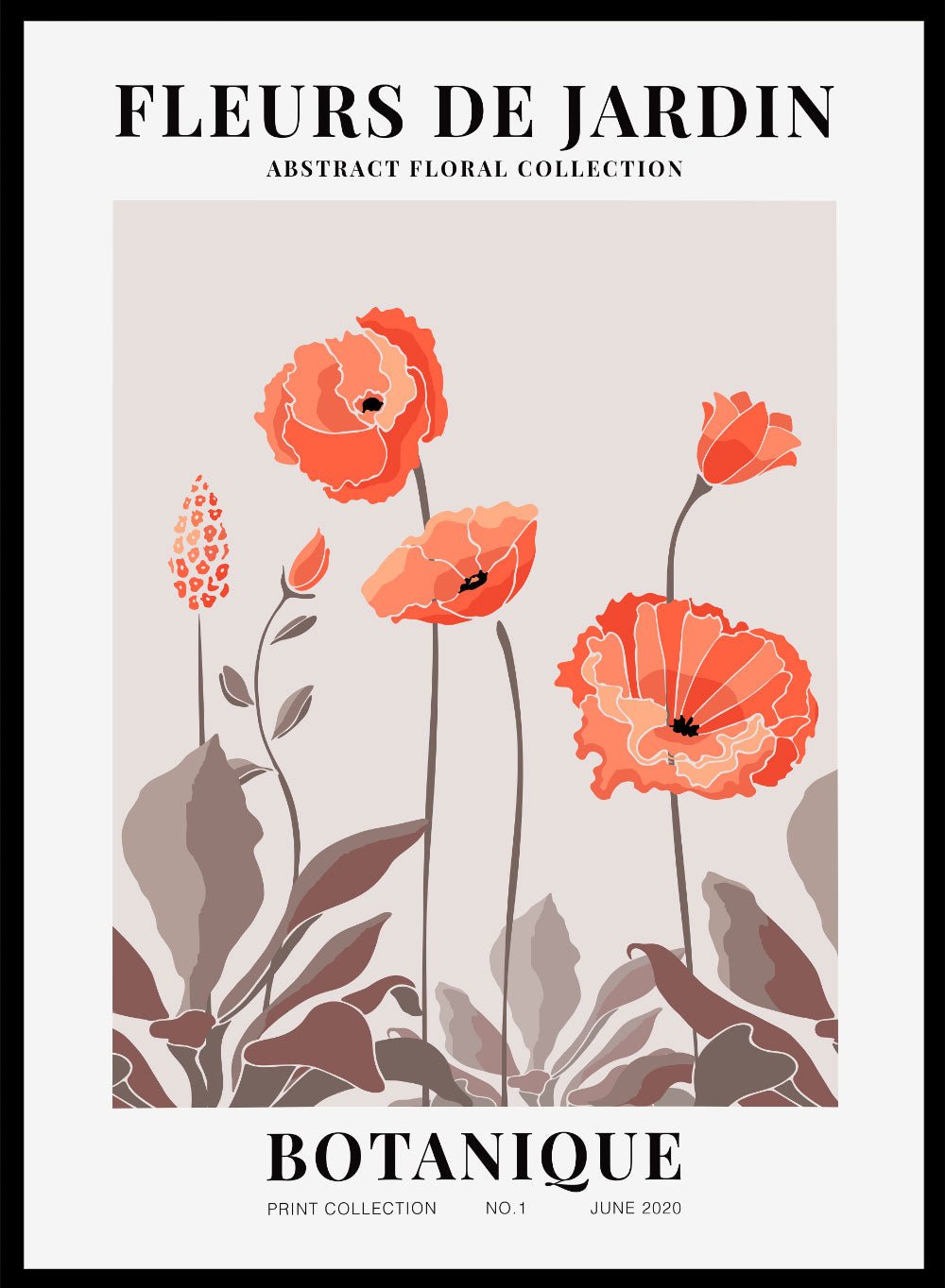 Fleurs de Jardin Botanique Art Print_Sugar & Canvas