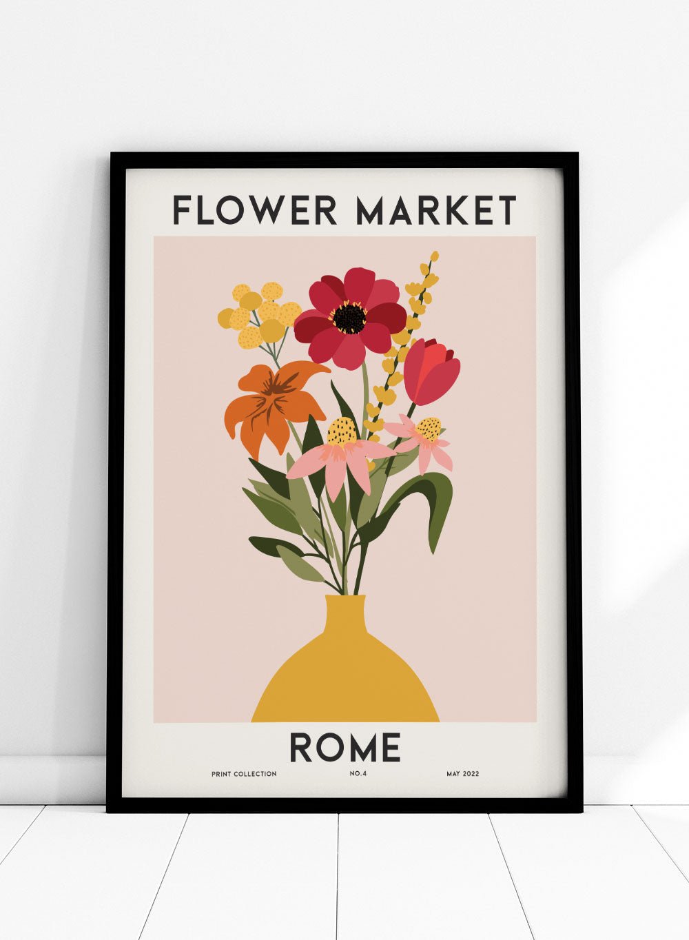 Flower Market Rome Art Print_Sugar & Canvas