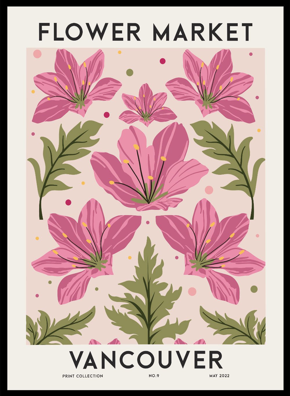 Flower Market Vancouver Art Print FM82_Sugar & Canvas