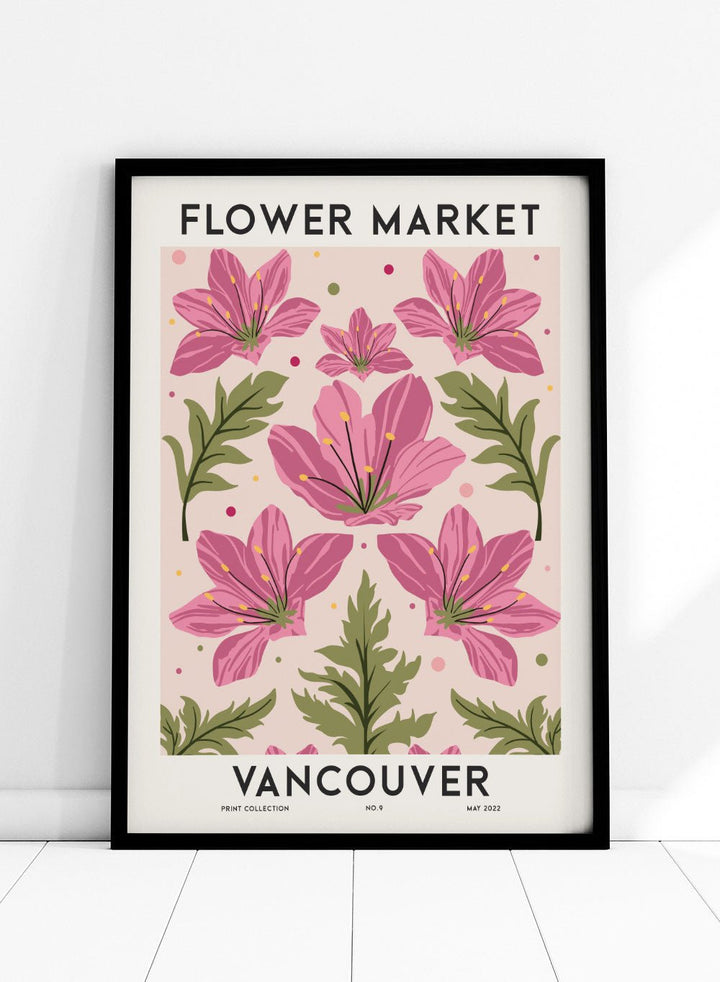 Flower Market Vancouver Art Print FM82_Sugar & Canvas