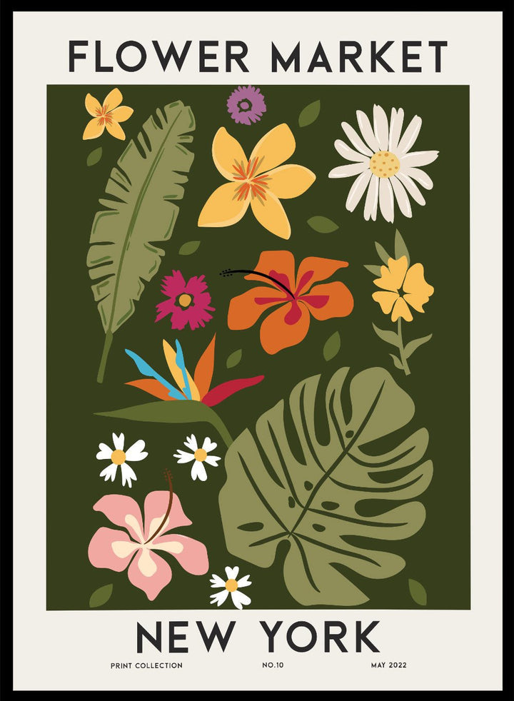Flower Market New York Art Print FM83_Sugar & Canvas