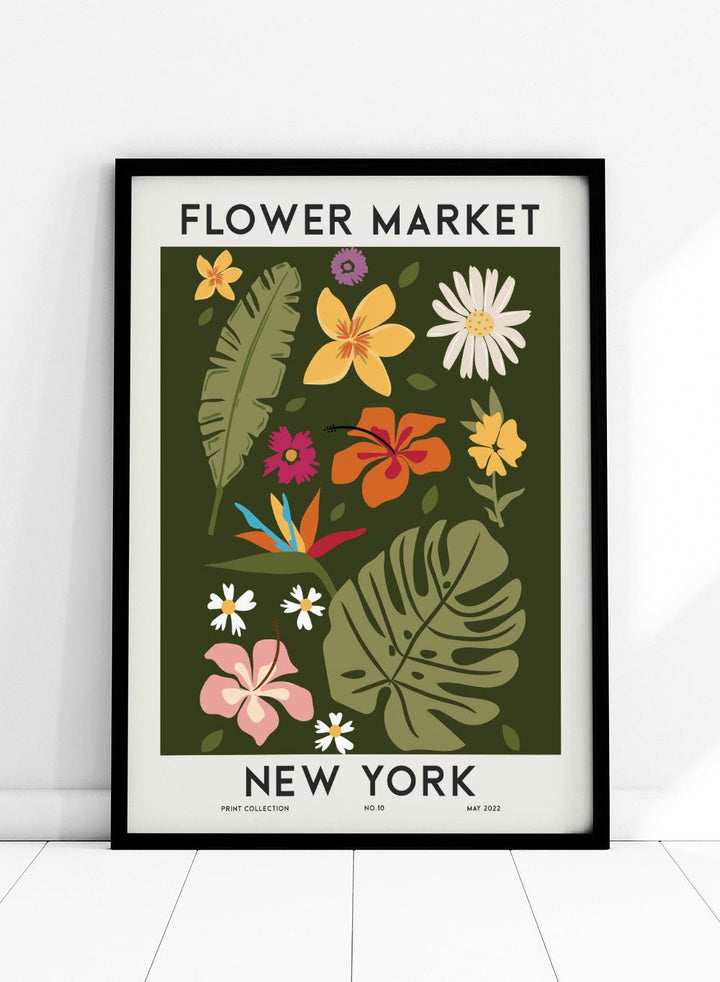 Flower Market New York Art Print FM83_Sugar & Canvas