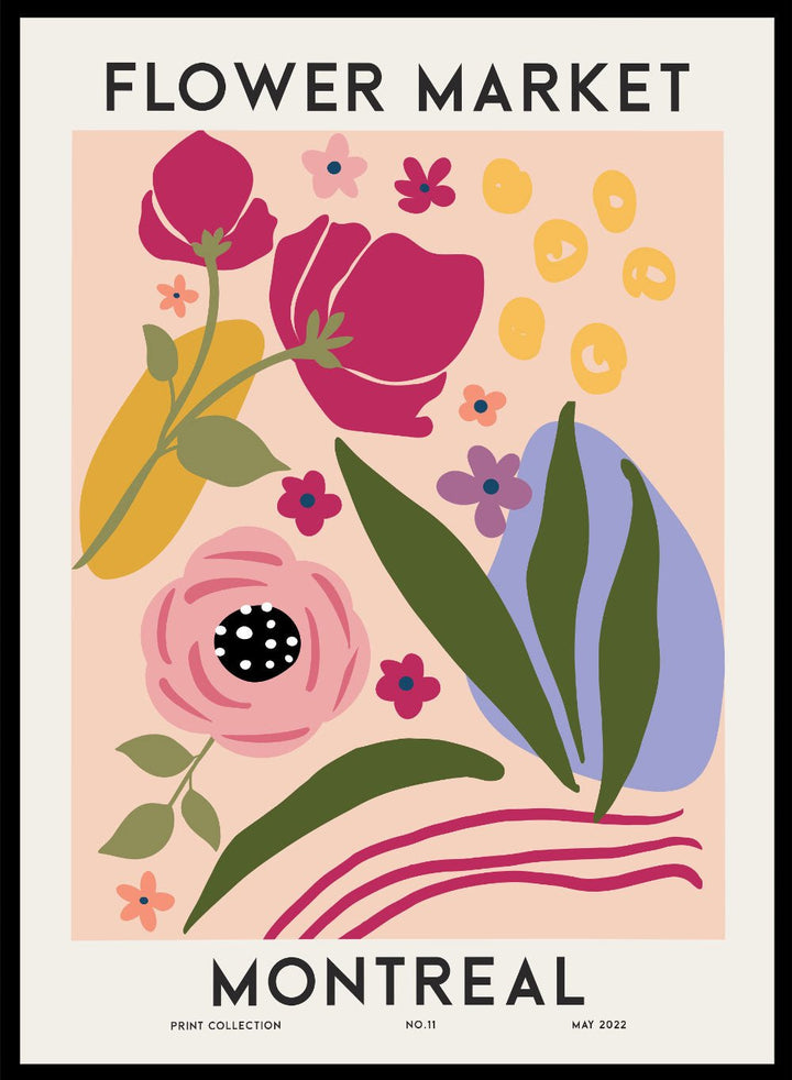 Flower Market Montreal Art Print FM84_Sugar & Canvas