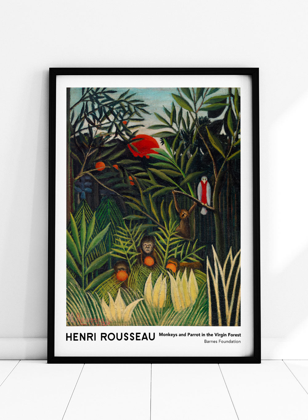 Sugar & Canvas Henri Rousseau Monkeys and Parrot in the Virgin Forest Art Print