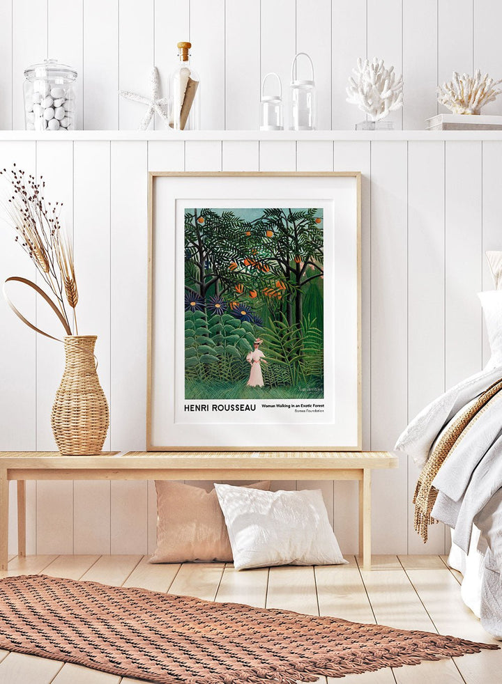 Henri Rousseau Woman Walking in an Exotic Forest 1905 Art Print_Sugar & Canvas