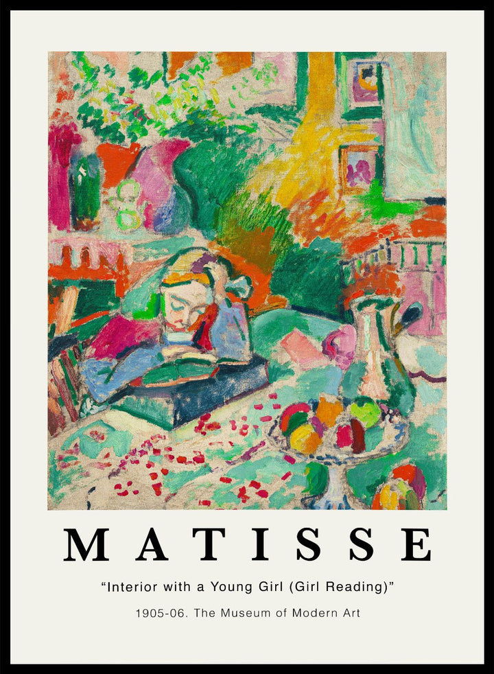 Interior with a Young Girl Reading by Henri Matisse Print_Sugar & Canvas