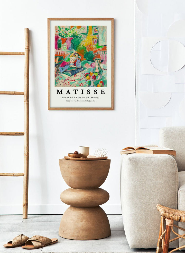 Interior with a Young Girl Reading by Henri Matisse Print_Sugar & Canvas
