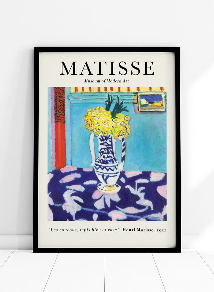 Les Coucous, Tapis Bleu Et Rose 1911 By Henri Matisse Print_Sugar & Canvas