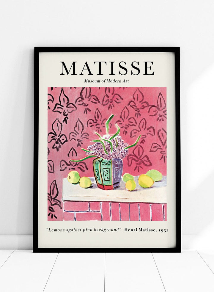 Lemons Against Pink Background 1951 by Henri Matisse Print_Sugar & Canvas