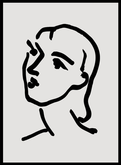 Sugar & Canvas 8x10 inches/20x25cm Sketch of Woman by Henri Matisse Print
