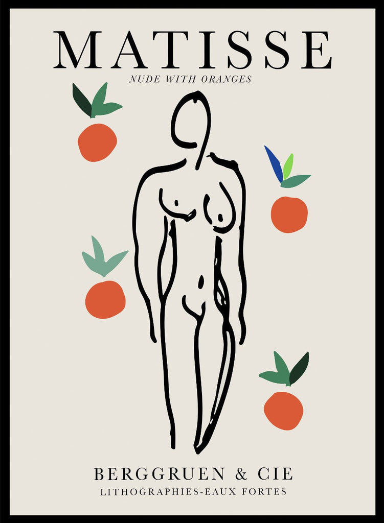 Henri Matisse Body Figure with Oranges 1951 Vintage Lithograph Art