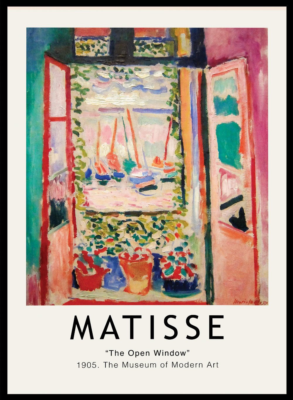 The Open Window 1905 by Henri Matisse Print_Sugar & Canvas