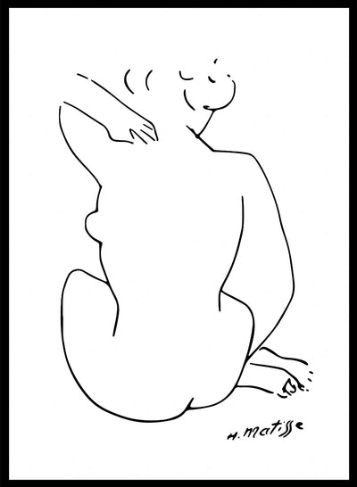 Sugar & Canvas 28x40inches/70x100cm Nude Figure Sketch by Henri Matisse