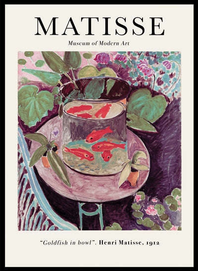 Sugar & Canvas 28x40inches/70x100cm Goldfish in Bowl 1912 by Henri Matisse Print