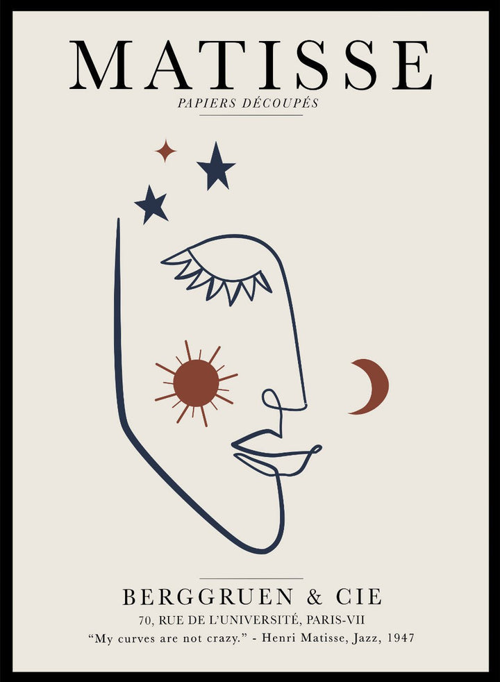 Sketch of Woman Matisse Print_Sugar & Canvas